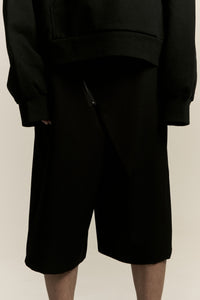 LAMAR ZIP SHORTS EUPHORIC BLACK (NAMESAKE EXCLUSIVE)