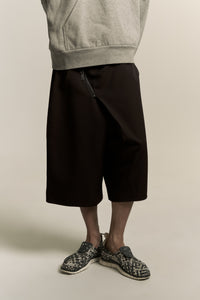 LAMAR ZIP SHORTS STAGNANT BROWN (NAMESAKE EXCLUSIVE)