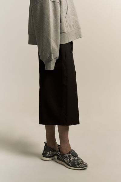 LAMAR ZIP SHORTS STAGNANT BROWN (NAMESAKE EXCLUSIVE)