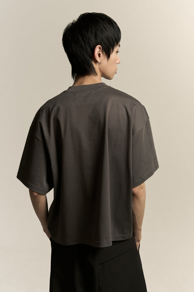 MARYS CROPPED HOME TEE PUBBLE GREY (NAMESAKE EXCLUSIVE)