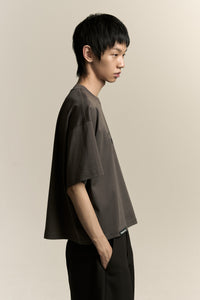 MARYS CROPPED HOME TEE PUBBLE GREY (NAMESAKE EXCLUSIVE)