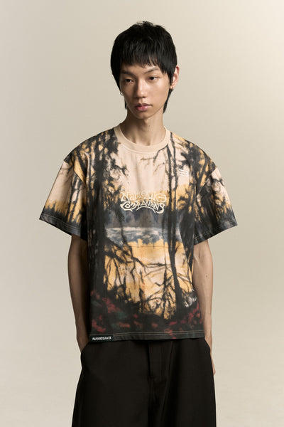 NEAL PROMISEDLAND TEE FOREST PRINT