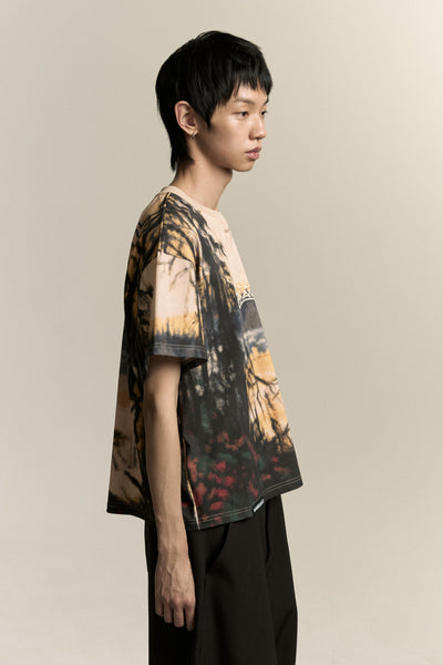 NEAL PROMISEDLAND TEE FOREST PRINT