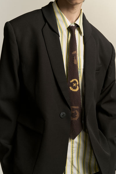 NUMERO KNIT TIE MARSH BROWN