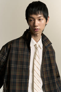 NAMESAKE LOGO OFFICE TIE  CANNOLI CREAM