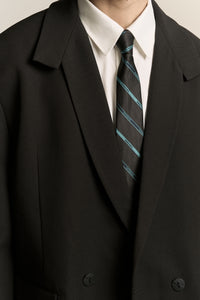 NAMESAKE LOGO OFFICE TIE  STAGNANT BROWN