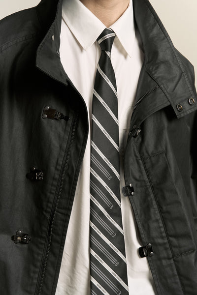 NAMESAKE LOGO OFFICE TIE  EUPHORIC BLACK