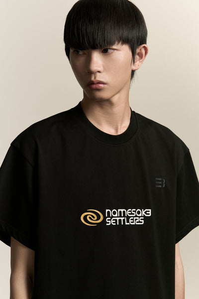 NEAL SETTLERS TEE EUPHORIC BLACK