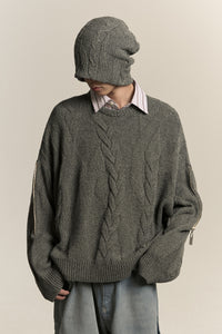 LINAS DUAL CREWNECK ASH GREY