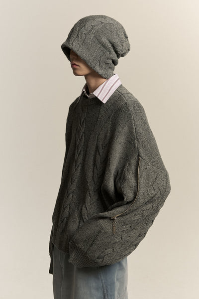 LINAS DUAL CREWNECK ASH GREY