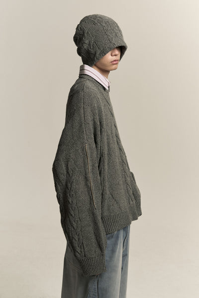 LINAS DUAL CREWNECK ASH GREY