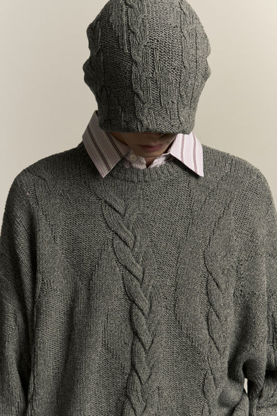 LINAS DUAL CREWNECK ASH GREY