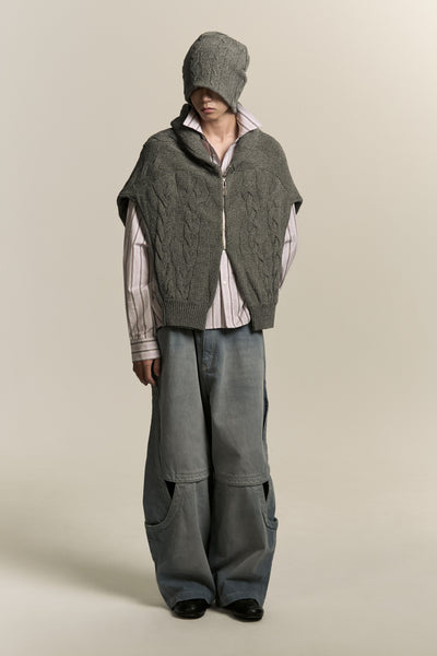 LINAS DUAL CREWNECK ASH GREY