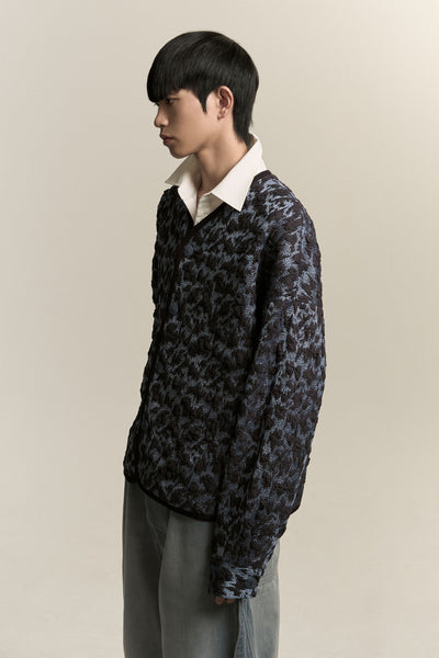 KORVER CARDIGAN DART PURPLE