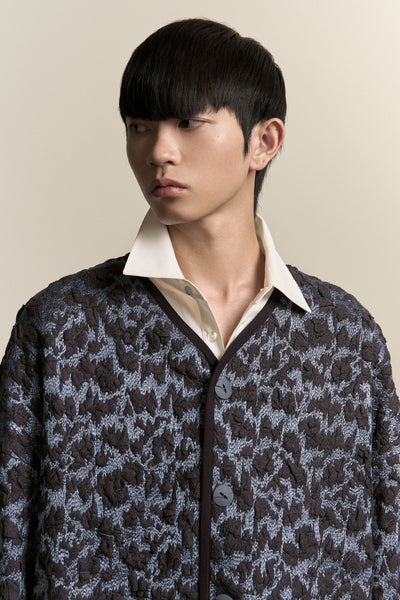 KORVER CARDIGAN DART PURPLE