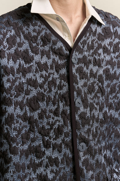 KORVER CARDIGAN DART PURPLE