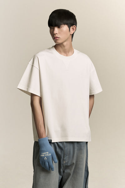 TOBI OVERSIZED LOGO TEE FREE WHITE