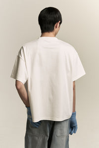 TOBI OVERSIZED LOGO TEE FREE WHITE