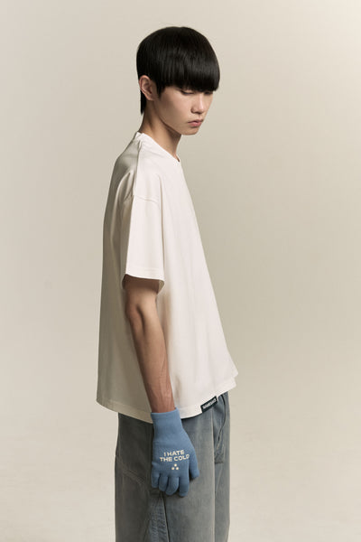 TOBI OVERSIZED LOGO TEE FREE WHITE