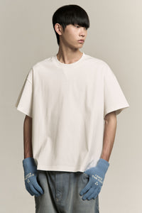 TOBI OVERSIZED LOGO TEE FREE WHITE