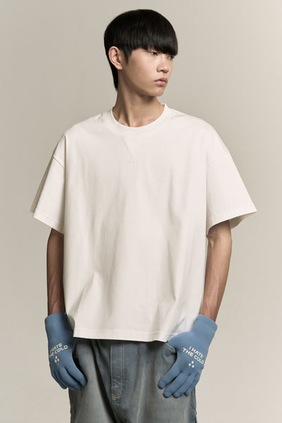 TOBI OVERSIZED LOGO TEE FREE WHITE