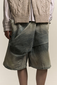 NATRON CROSS JEAN SHORTS MIRROR LAKE BLUE