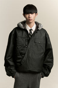 YORK WINTER BOMBER PULLOVER EUPHORIC BLACK