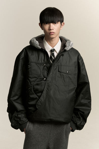 YORK WINTER BOMBER PULLOVER EUPHORIC BLACK