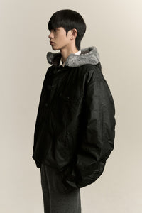 YORK WINTER BOMBER PULLOVER EUPHORIC BLACK