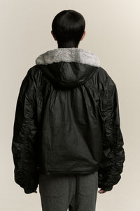 YORK WINTER BOMBER PULLOVER EUPHORIC BLACK