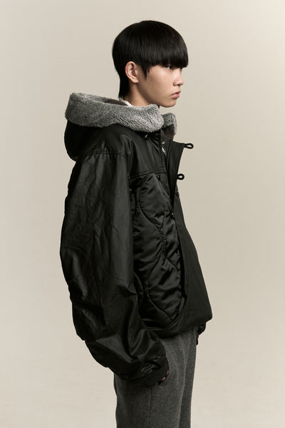 YORK WINTER BOMBER PULLOVER EUPHORIC BLACK