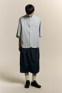 REID PLEATED SHORTS AEGEAN BLUE