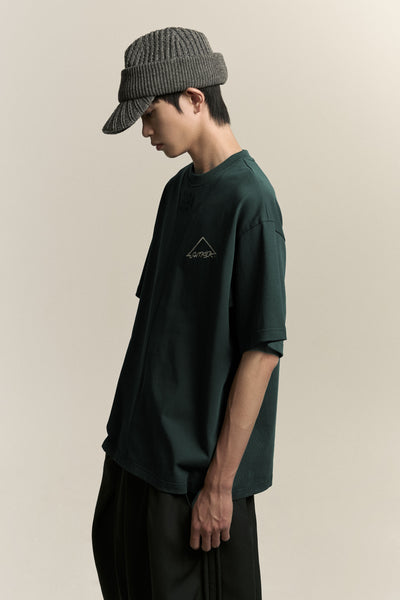 SAVA OVERSIZED WARNING TEE NAMESAKE GREEN