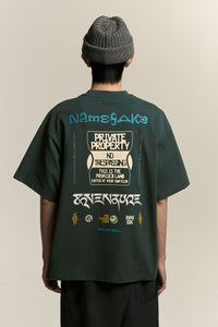 SAVA OVERSIZED WARNING TEE NAMESAKE GREEN