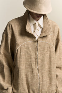 SIDNEY TRACK SHIRT SANDSTORM TAN