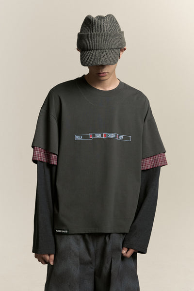 CHUCK 3-LAYERED TEE DEPTH BLUE