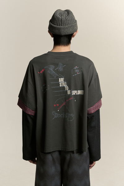 CHUCK 3-LAYERED TEE DEPTH BLUE