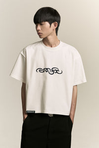 MARYS CROPPED NMSK TEE FREE WHITE
