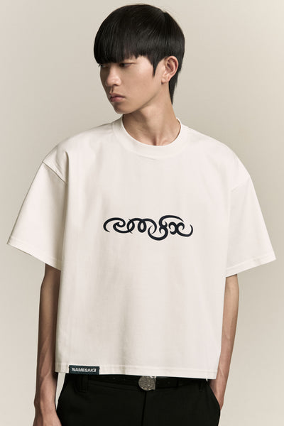 MARYS CROPPED NMSK TEE FREE WHITE