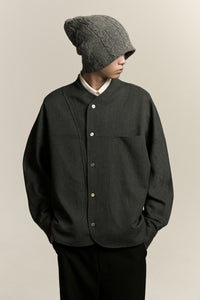 COMO FLEECE SHIRT ASH GREY