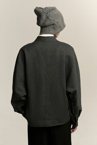 COMO FLEECE SHIRT ASH GREY