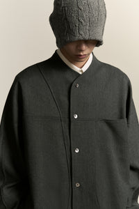 COMO FLEECE SHIRT ASH GREY