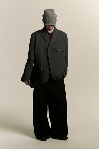 SANFORD PEACOAT ASH GREY