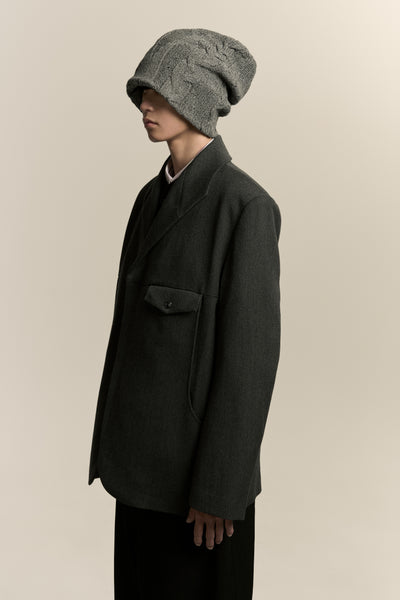 SANFORD PEACOAT ASH GREY