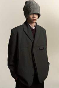 SANFORD PEACOAT ASH GREY