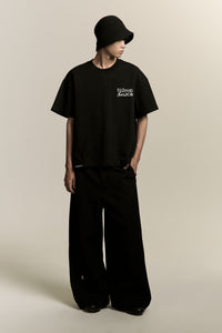 TOBI OVERSIZED NOTICE TEE EUPHORIC BLACK