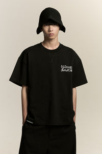 TOBI OVERSIZED NOTICE TEE EUPHORIC BLACK