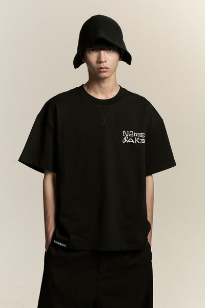 TOBI OVERSIZED NOTICE TEE EUPHORIC BLACK