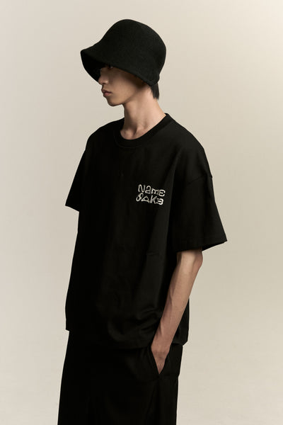 TOBI OVERSIZED NOTICE TEE EUPHORIC BLACK