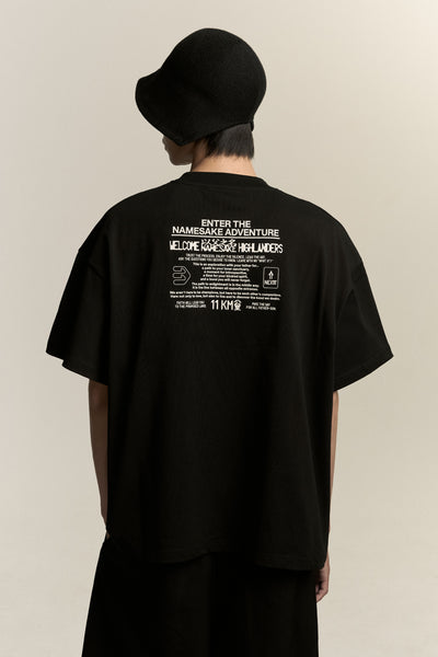 TOBI OVERSIZED NOTICE TEE EUPHORIC BLACK